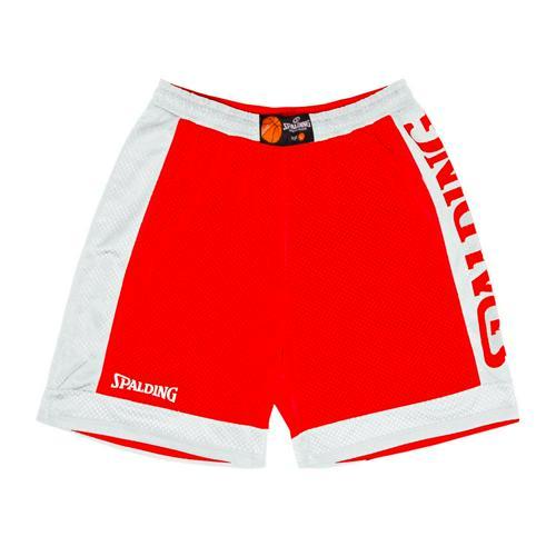 SHORT BASKET RÉVERSIBLE ENFANT - SPALDING - ROUGE BLANC