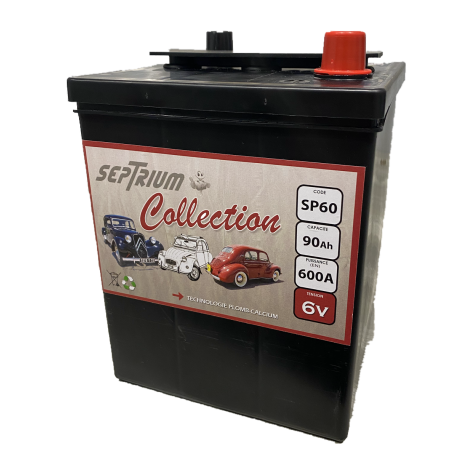 Sp60 - batterie voiture de collection - septrium - 6v / 90 ah_0