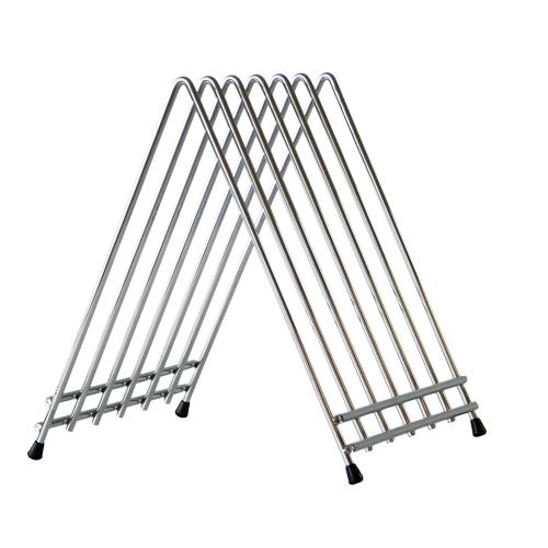 SUPPORT POUR 6 PLANCHES À DÉCOUPER EN CHROME 23.5 X 26.5 X 28 CM - COSY & TRENDY - PLANCHE À DÉCOUPER