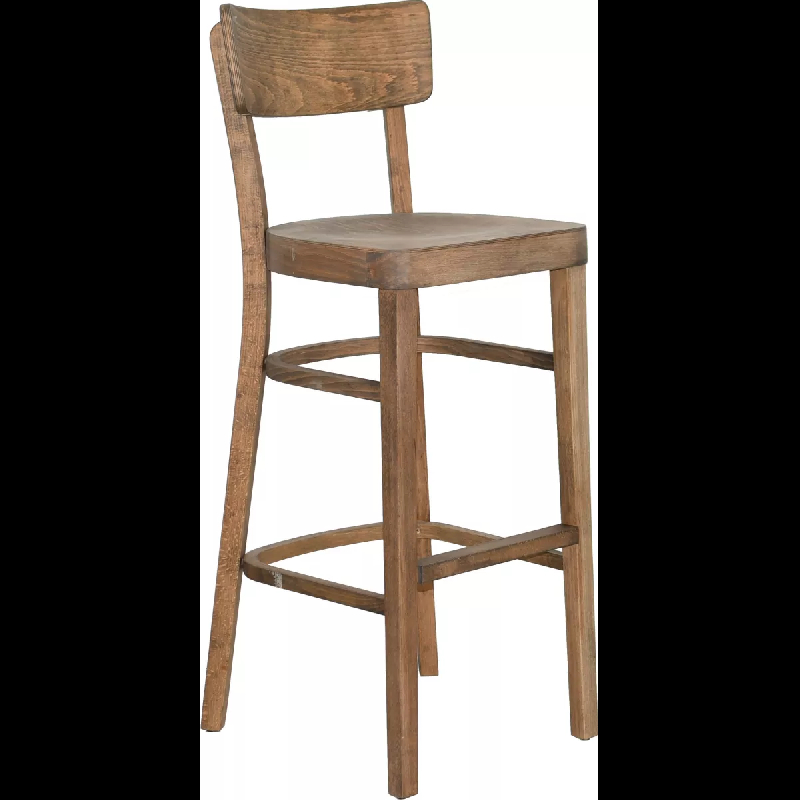 Tabouret de bar QUISSAC - Hêtre massif - Intérieur - Style Contemporain - Référence 00600035BLOIL_0