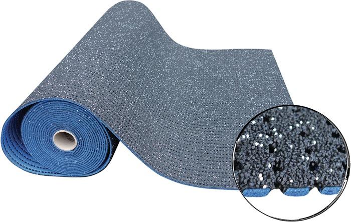 Tapis de revêtement de sol de sécurité - BLACK-CAT Permagrip BCG - 1,2 m x 2,5 m - Épaisseur 8 mm - Bleu - WADO_0