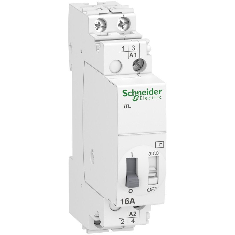TÉLÉRUPTEUR ACTI9 ITL 16A 2NO 230 - 240VCA 110VCC 50 - 60HZ - SCHNEIDER ELECTRIC - A9C30812