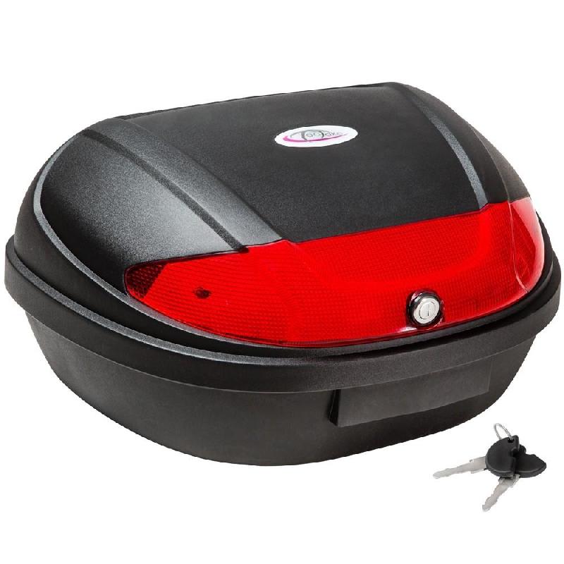Top case 48L - Coffre moto, scooter, quad XXL noir avec réflecteur extralarge - Helloshop26 3408054_0