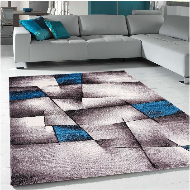 280x380 Un Amour De Tapis Grand Tapis Salon Et Salle A Manger Tapis Salon Moderne Design Poils Ras Tapis Chambre Turquoise Tapis Bleu Gris Comparer Les Prix
