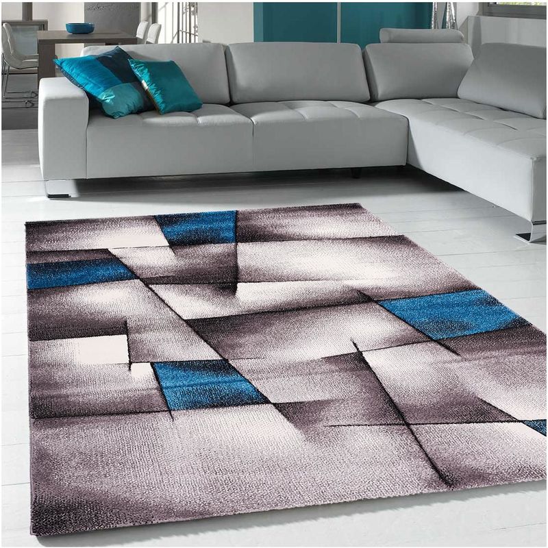 Unamourdetapis Tapis salon CHROMA en polypropylène doux et soyeux