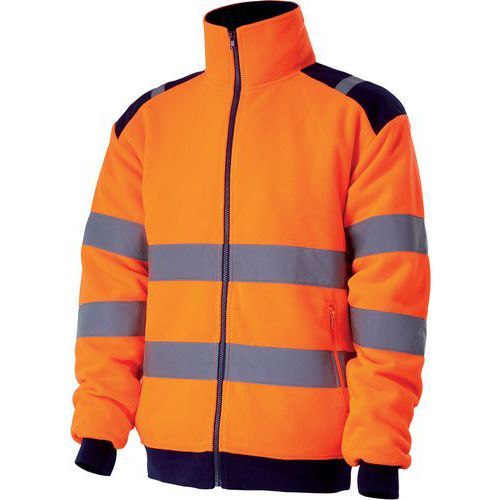 VESTE POLAIRE VISIBLE DOUBLÉE ORANGE DE TAILLE XXL - SINGER SAFETY