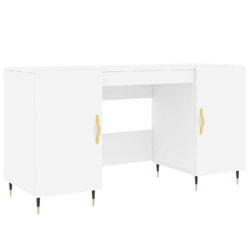 VidaXL Bureau blanc 140x50x75 cm bois d'ingénierie Modèle Orion Logic - 829524_0