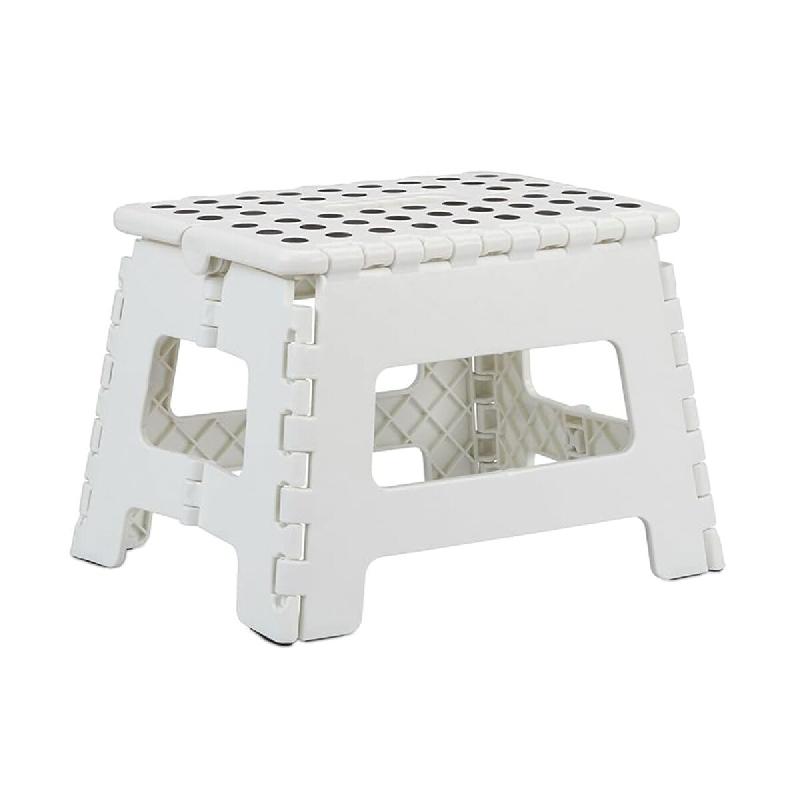 WellHome - Tabouret multifonction pliable 29x22x22 cm - blanc WH13246_0