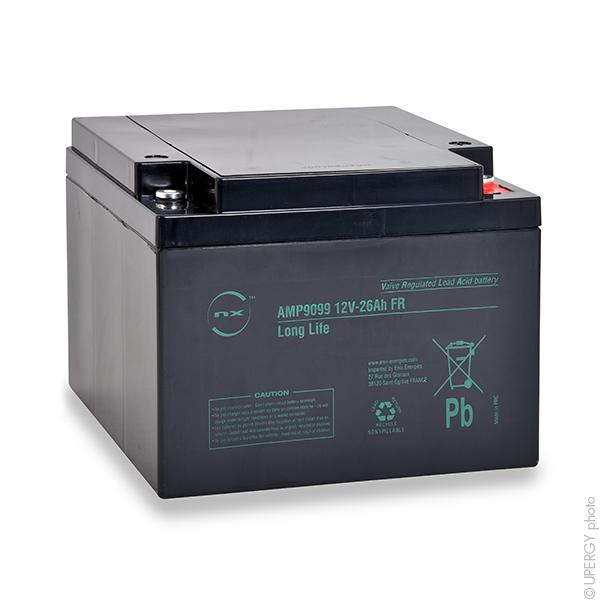 BATTERIE PLOMB AGM NX 26-12 LONG LIFE FR 12V 26AH M5-F_0