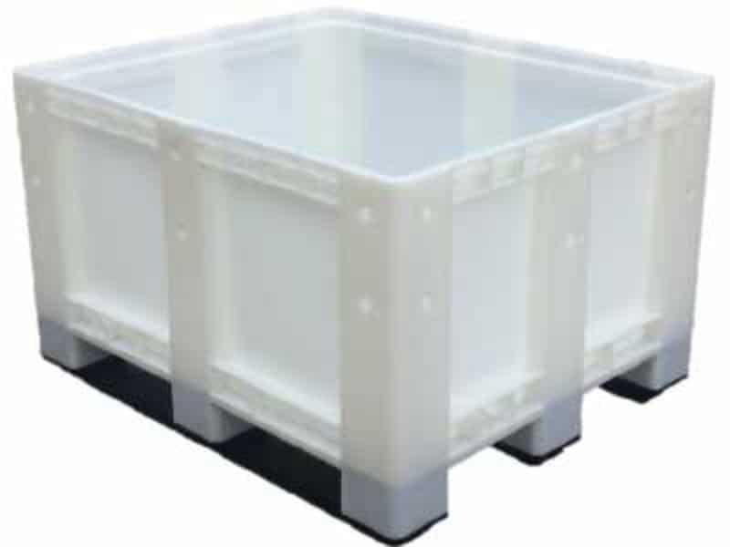 Caisse palette plastique disponible en version pieds, 2 semelles, 3 semelles  -  JUMBO BOX P1200X1000 MM_0