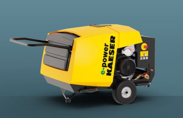 Compresseur mobile électrique KAISER pour le BTP - Pression jusqu'à 14 bar et débit jusqu'à 24,7 m³/min - Mobilair e-power_0