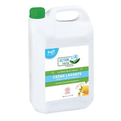 Crème lavante mains corps cheveux Action Verte fleur de sureau 5 L_0