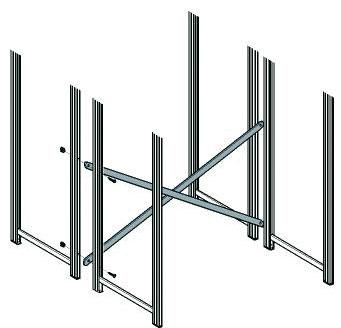 Croisillon de stabilité pour rayonnage universel_0