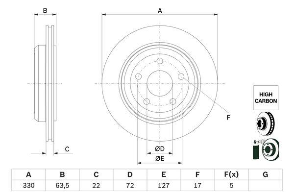DISQUE DE FREIN BOSCH 0986479G84_0