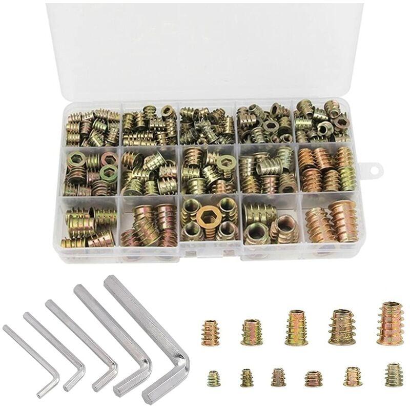 Lot De 5 Adaptateurs Filetés M10 X 1.25 En Alliage Doré - Pour Poignée Ou Engrenage