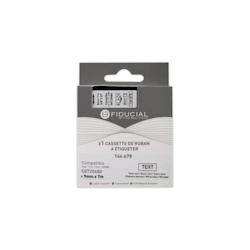 FIDUCIAL Ruban K7 pour titreuse DYMO S0720680 9mm impression Noir sur Blanc - 3666835018442_0