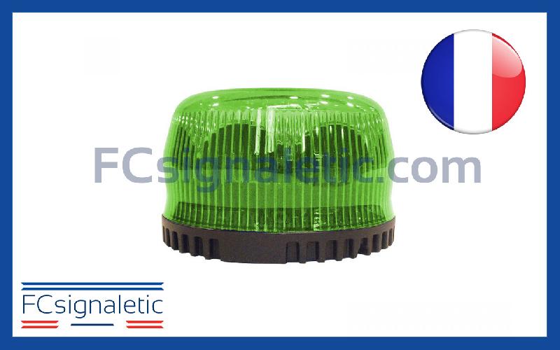 Gyrophare Gyroled vert sans fixation classe 1 flash STANDBY MERCURA_0