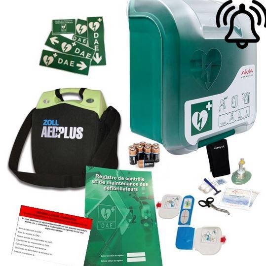 Pack défibrillateur zoll aed plus avec armoire aivia in avec alarme_0