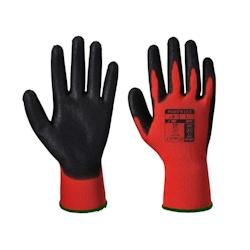 Portwest - Gants manutention en enduit PU lisse rouge Rouge / Noir Taille 8 - rouge 5036146000586_0