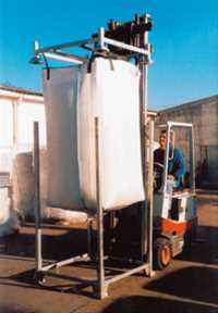 Praticable de stockage Ferbag type A - FBA en acier galvanisé, adapté aux secteurs manipulant des produits vracs_0