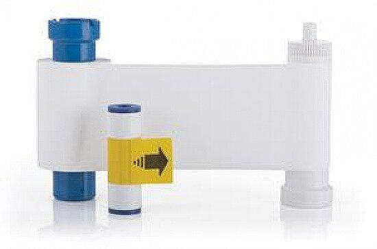 Ruban blanc Magicard - MA1000K-WHITE - 1000 impressions compatible Pronto, Enduro, Rio Pro et Rio Pro Duo_0