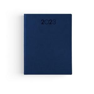 Semainier spirale panache 2023 - 210x270mm - couverture bleue thermovirant 1 feuillet personnalise en debut d'agenda référence: ix365932_0