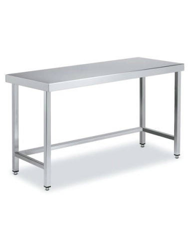 Tables Inox de Travail Centrales DISTFORM Premium avec renfort - Profondeur 900 mm longueur 2200 mm - QC090220_0