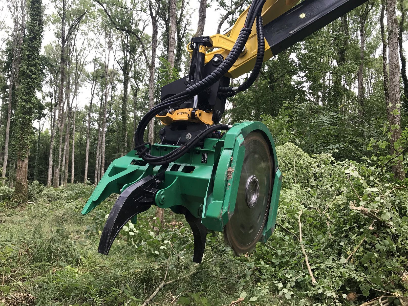 Tête d'abattage forestière avec disque de 1150 mm