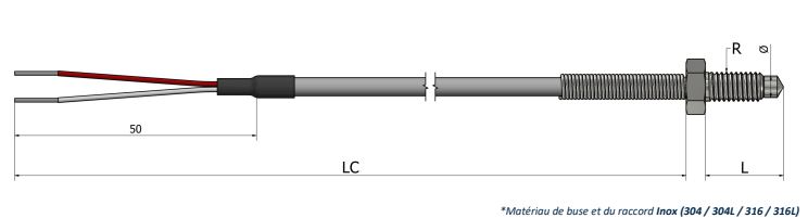 Thermistance de surface Buse - HR20_0