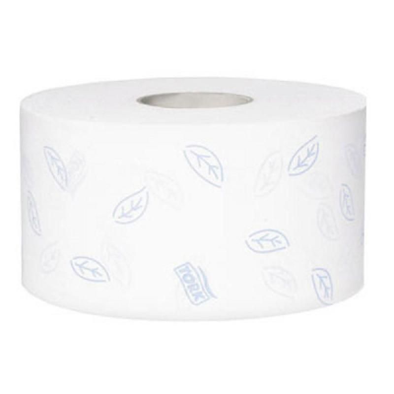 TORK CARTON DE 12 BOBINES PAPIER TOILETTE MINI JUMBO TORK