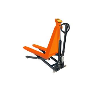 Transpalette manuel haute levée avec système de pesage - capacité 1000 kg - précision +/- 2,5 kg - hauteur d'élévation 800 mm_0