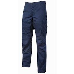 U-Power - Pantalon de travail bleu Stretch et Slim BALTIC Bleu Foncé Taille 3XL - XXXL bleu 8033546361344_0
