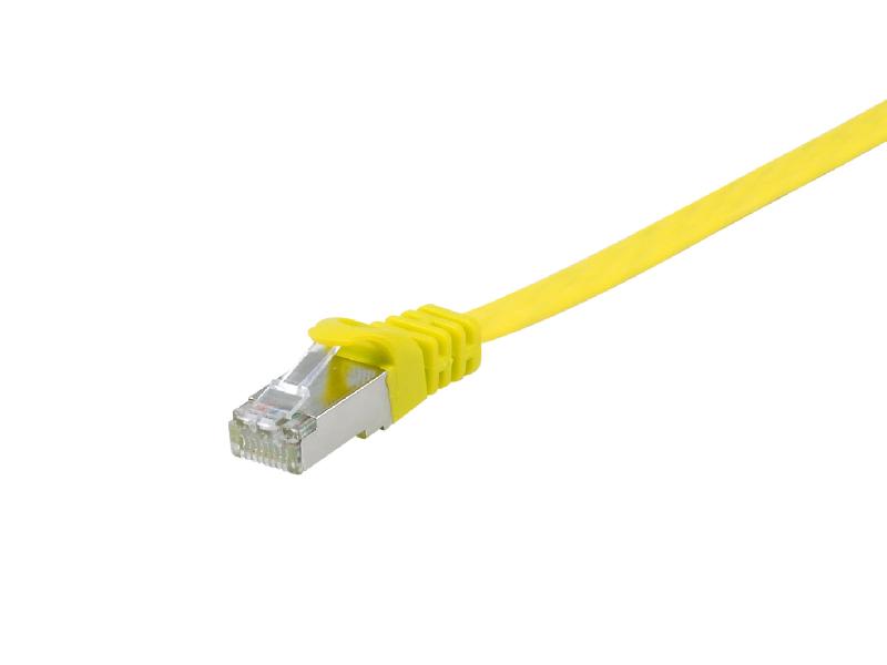 EQUIP 607662 - Câble réseau jaune 3m Cat6a U/FTP (STP) RJ45 mâle/mâle - Blindage nickel/or_0