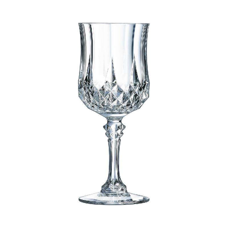 4 verres à pied 25 cl Longchamp- Cristal d'Arques - transparent 0883314961874_0