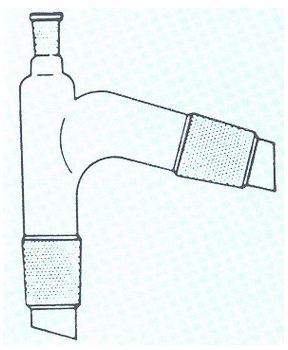 Adaptateur avec prise thermométrique AS081005 - Rodage haut 14/23 et bas 29/32 - Hauteur 160 mm_0