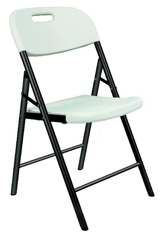 Chaise pliante Malaga - assise et dossier en polypropylène - piétement en acier_0