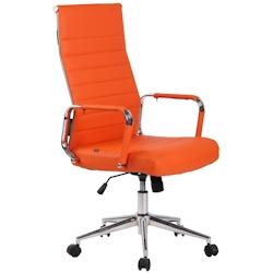 CLP Fauteuil de bureau Kolumbus similicuir Orange - orange polyester 317020_0