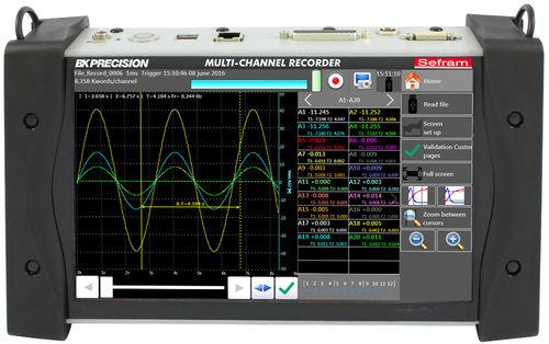Enregistreur portable multi-voies SEFDAS240-BAT - écran tactile 10