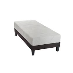 Ensemble  Matelas Mémoire de forme + Sommier Bois 90x190 cm OSLO OLYMPE LITERIE - blanc 4VP.OS.K15.0919_0