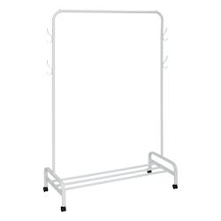 FIVE Penderie Portant à vêtements en métal Blanc avec patères H 160 cm - 3560232849183_0