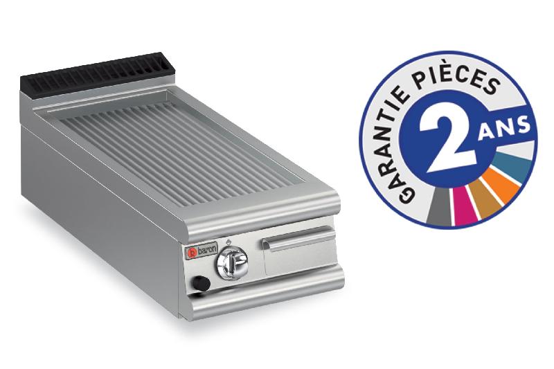 Grillade à gaz - plaque rainurée 17,3 dm² - gamme 700 - Baron 70FTG410 avec revêtement acier ou chrome dur_0