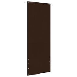 Helloshop26 - Écran de balcon brise pare vue protection confidentialité marron 80 x 240 cm tissu oxford 02_0010238 - 3000553782726_0