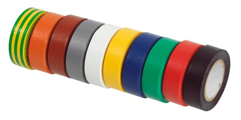 KS TOOLS 141.6010 Rubans D'Isolation en PVC Multicolore - 10 Pièces - 4042146123225_0