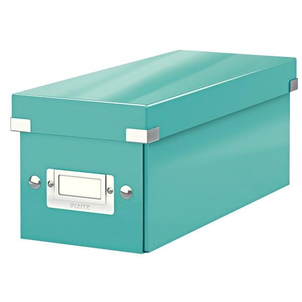 LEITZ Lot de 6 Boîte de rangement Click & Store Wow, format CD, coloris menthe glacée - vert 60410051_0