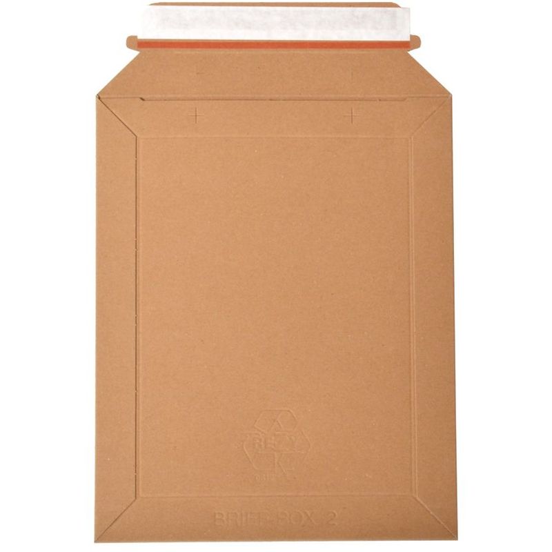 Enveloppes Carton Marron 240x315 Mm - Lot De 25 - 450 G/m² - Fermeture Auto-adhésive - Pour Envois Plats Protégés