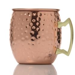 Mug Cuivré Martelé 55 cl - Collection Metalik - MONDO DECO - H9,8 cm ø 8,6 cm x 6 - 3558840054808_0