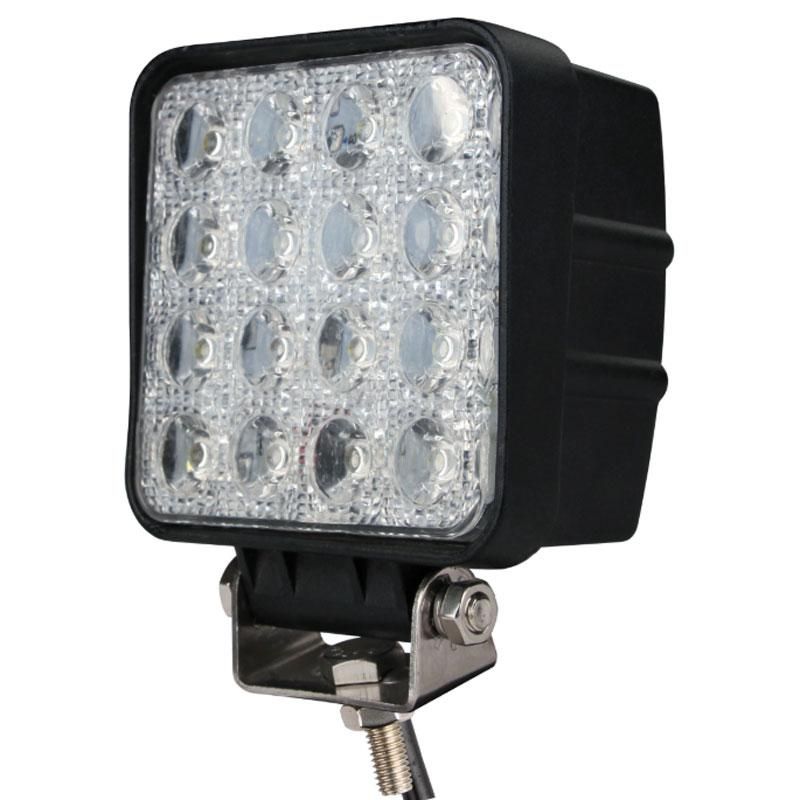 Projecteur LED carré noir 48W - 3600lm - 10-30VDC - IP67 - M-Tech_0