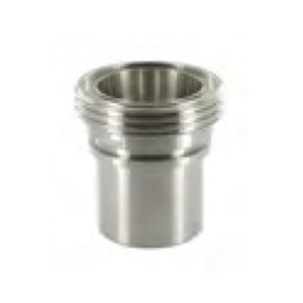 Raccord SMS mâle - Douille lisse à collerette en inox DN 25 à 104 mm_0