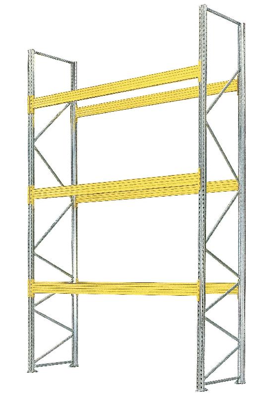 Rack à palettes Palstar - 3 niveaux - 3400 kg - L.3600 x P.1100 x H.4500 mm_0