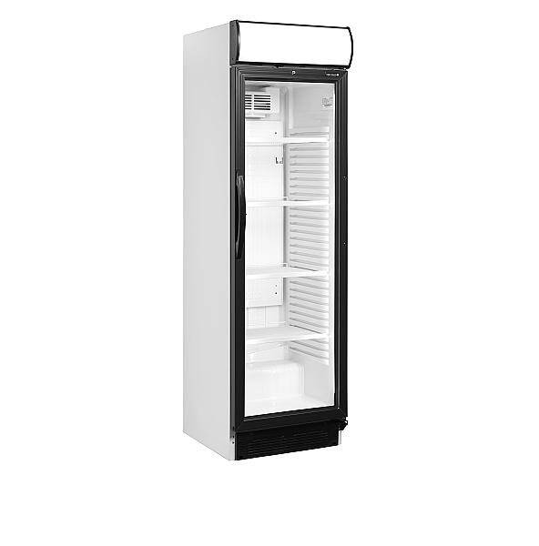 Réfrigérateur à boissons 372 litres extérieur blanc porte plastique noir - CEV425CP 2 LED_0